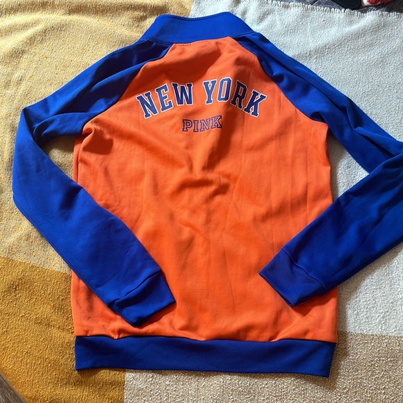 <3 Victoria's Secret PINK METS BLING TRACK JACKET - Picture 4 of 9